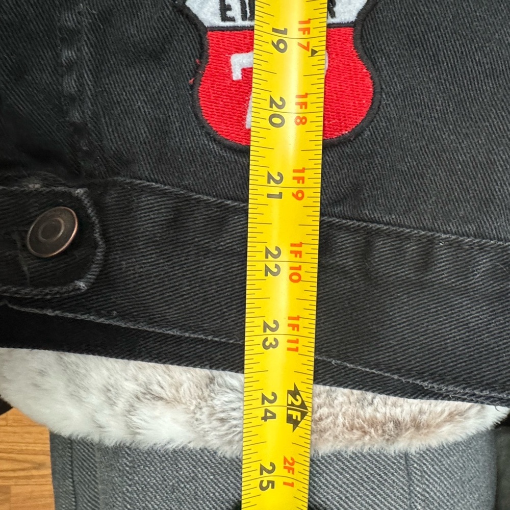 Distressed Patchwork Denim Jean Jacket Unisex Str… - image 6